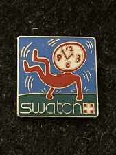 Rare 1986 Keith Haring Pin's Swatch SILVER picture