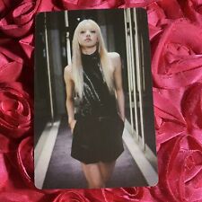 Lisa BLACKPINK Crystal Flower Edition Kpop Girl Photo Card Blonde Black picture