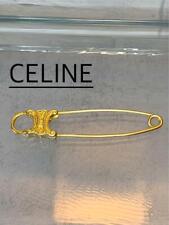Celine Brooch Pin Badge Gold Triomphe Safety picture