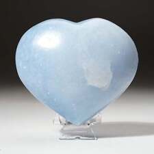 Genuine Polished Blue Calcite Heart from Mexico (1.5 lbs) picture