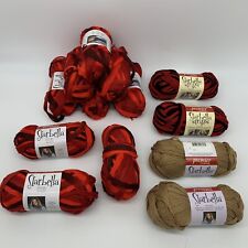 Starbella Premier Yarn Lot of 13 - Hazelnut / Cinnamon Candy / Hotshot 46 oz. picture