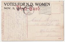 1914~North Dakota Women’s Rights Suffrage Voting~State Capitol~Antique Postcard picture