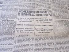 1938 FEB 7 NEW YORK TIMES - DR. CHARLES H. LEE IS KILLED WRITING SERMON- NT 6259 picture