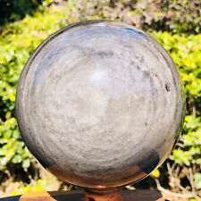 2150g  Natural Silver Obsidian Quartz Crystal Ball Sphere Healing  GH779 picture