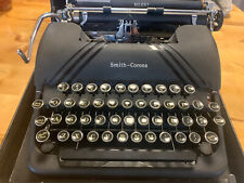 VINTAGE SMITH CORONA SILENT PORTABLE TYPEWRITER Excellent Condition Black picture