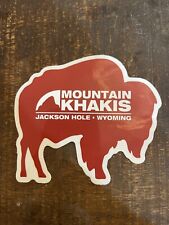 Mountain Khakis Buffalo Sticker Approx 4