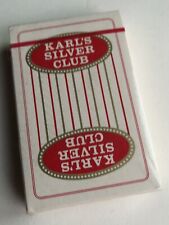 Vintage KARL'S Silver Club Casino Sealed Playing Card Deck Sparks NV USA picture
