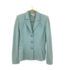 Stunning St John Green Santana Knit Size 6 career blazer jacket Mint Green picture