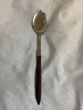 Vintage EPIC Forged Stainless Japan Wooden Handle Jelly Spoon picture