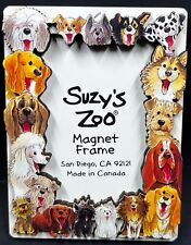 Vintage Suzy’s Zoo DOG Magnet Picture Frame 3D Unused 18 Different Dogs 3