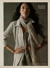 2010 Eileen Fisher Linen Glitter Mixture Scarf Grey Tones Photo Vintage Print Ad picture