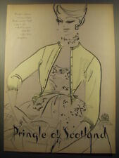 1959 Pringle of Scotland Fashion Ad - Pringle's cashmere evening cardigan picture