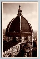 RPPC FLORENCE Cathedral Dome by Brunelleschi Italy VINTAGE Postcard 1223 picture