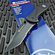 Smith & Wesson Black Tactical Tanto Blade Everyday Carry Folding Pocket Knife picture
