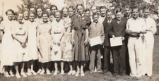 4T Photograph Group Photo Portrait Class School Girls Boys Diploma 1930-40's  picture