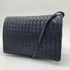 BOTTEGA VENETA 2Way Shoulder Bag Navy Intrecciato Leather Authentic E0224468 picture