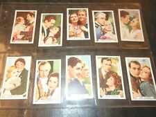 1935 GALLAHER-FILM PARTNERS-FILM STARS-TOBACCO CARDS 47/48 CARD  near SET-Ex. picture