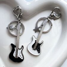 Guitar Love Heart Keychains - Cool Bag Pendant Keyrings Trendy Fashion Jewelry 1 picture