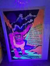 Vintage Blacklight Poster Meanest Son of Bitch in the Valley 1970 35Hx23W picture