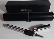 Authentic LANVIN Roller Ball Pen. New In Case.  Metal And Rubber. Free Postage picture