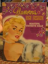 RARE VINTAGE Glamorous High Fashion Beautiful Statuette Dolls 1958 School Folder picture