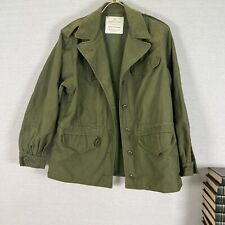 Vintage Women's Military Jacket Green Olive sz 12R picture