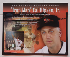 Cal Ripken Baltimore Orioles Florida Marlins Honor Ripken Placard 2001 picture