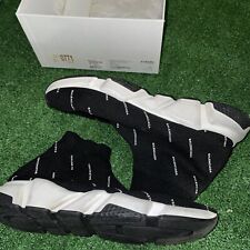 Balenciaga Speed LT Logo Soccer Sneakers Trainer Sock Shoes Size 12 picture