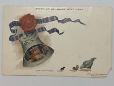 State of Delaware Official New Years Christmas Greetings Postcard 1904 Unposted picture