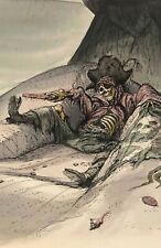 Marc Davis Pirates of the Caribbean Skeleton Pirate on Beach Disney Sketch Print picture