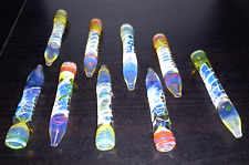 2X💥3.5” HITTER GLASS CHILLUM TOBACCO SMOKING🌟RANDOM SHAPES & COLOR🧡 picture