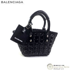 Balenciaga Bistro Basket Hand Shoulder Bag 678028 Black Used picture