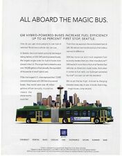 2004 GM General Motors All Aboard The Magic Bus Hybrid Retro Print Ad/Poster picture