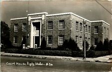 Vtg Postcard 1940s RPPC Court House - Rigby Idaho - UNP picture