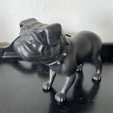 Pottery Barn Antique Bronze Metal Pug Dog Statue picture