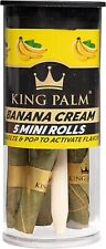 King Palm | Mini Size | Banana Cream | Organic Prerolled Palm Leafs | 5 Rolls picture