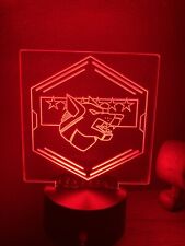 LED Battletech Etched Lamp with Clan Logos picture