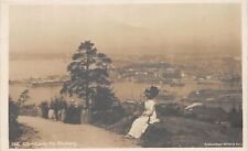 H78/ Ekeberg Norway Foreign RPPC Postcard c1910 Christiana Ships Woman  53 picture