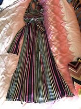 MISSONI 2006 ICONIC DRESS VERTICAL LEAP LONG STRIPED DRESS. picture