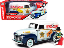 1948 Chevrolet Panel Police Van with Mr. Monopoly Figurine 