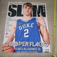 COOPER FLAGG SIGNED 16x20 POSTER DUKE SLAM MAG PSA/DNA AUTHENTICATED RARE BEAUTY picture