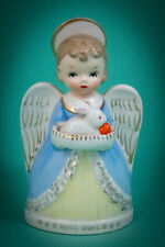 RARE Vtg Cute April Easter Birthday Bunny Girl Angel Figurine Planter Napco picture