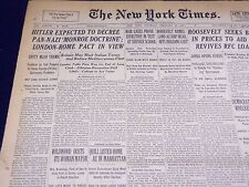 1938 FEB 19 NEW YORK TIMES - HITLER EXPECTED TO DEGREE PAN-NAZI MONROE - NT 2395 picture