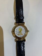 Vintage 1990s Tweety Bird Watch Big Warner Brother Studio Store By Fossil Rare picture