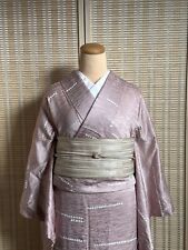 Silk Japanese Women’s traditional vintage komon kimono With floral (obi Include) picture