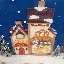 Burberry Village Bakery Christmas Village Lighted House w/ Box Cord Bulb picture