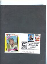 AUTHENTIC Roberto Clemente Jr. signed  Baseball card cacheted Clemente FDC picture