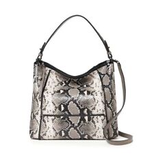 NWT Botkier Woman's Soho Medium Leather Hobo Bag Natural Snake MSRP: $298.00 picture