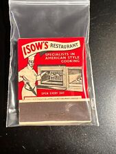 MATCHBOOK - ISOW'S RESTAURANT - JACK OF CLUBS - SOHO, LONDON - UNSTRUCK picture