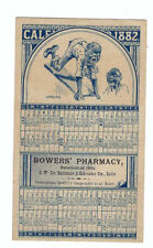 1882 Advertising Calendar, Black Subject picture